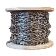 Цепь нержавеющая короткозвенная калиброванная AISI 304 5х15х6х17х165 мм EN 818-7-2010